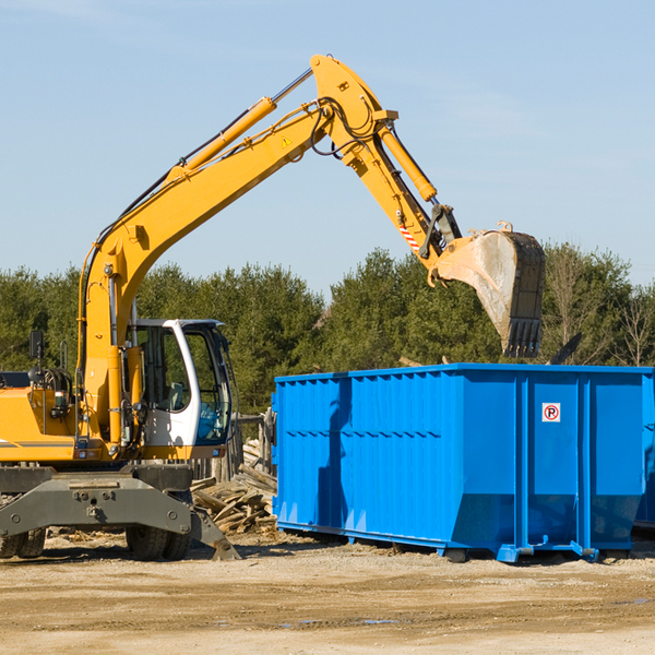 can i choose the location where the residential dumpster will be placed in Rye Brook NY